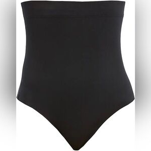 Spanx High Waisted Thong M Black Shapewear NWT